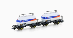 Hobbytrain H24853 - N - 2-tlg. Leichtbau-Kesselwagen-Set Statoil, DSB, Ep. IV